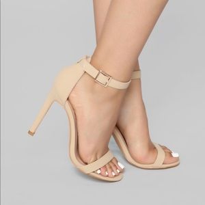 Fashion Nova Strapped Nude Heels
